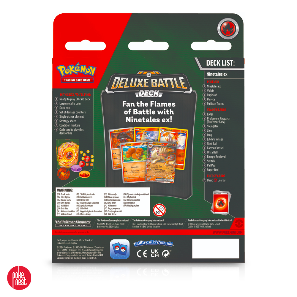Pokémon TCG- Deluxe Battle Decks Ninetales pokenest_pl 3 Pokémon TCG - Deluxe Battle Decks Ninetales tył