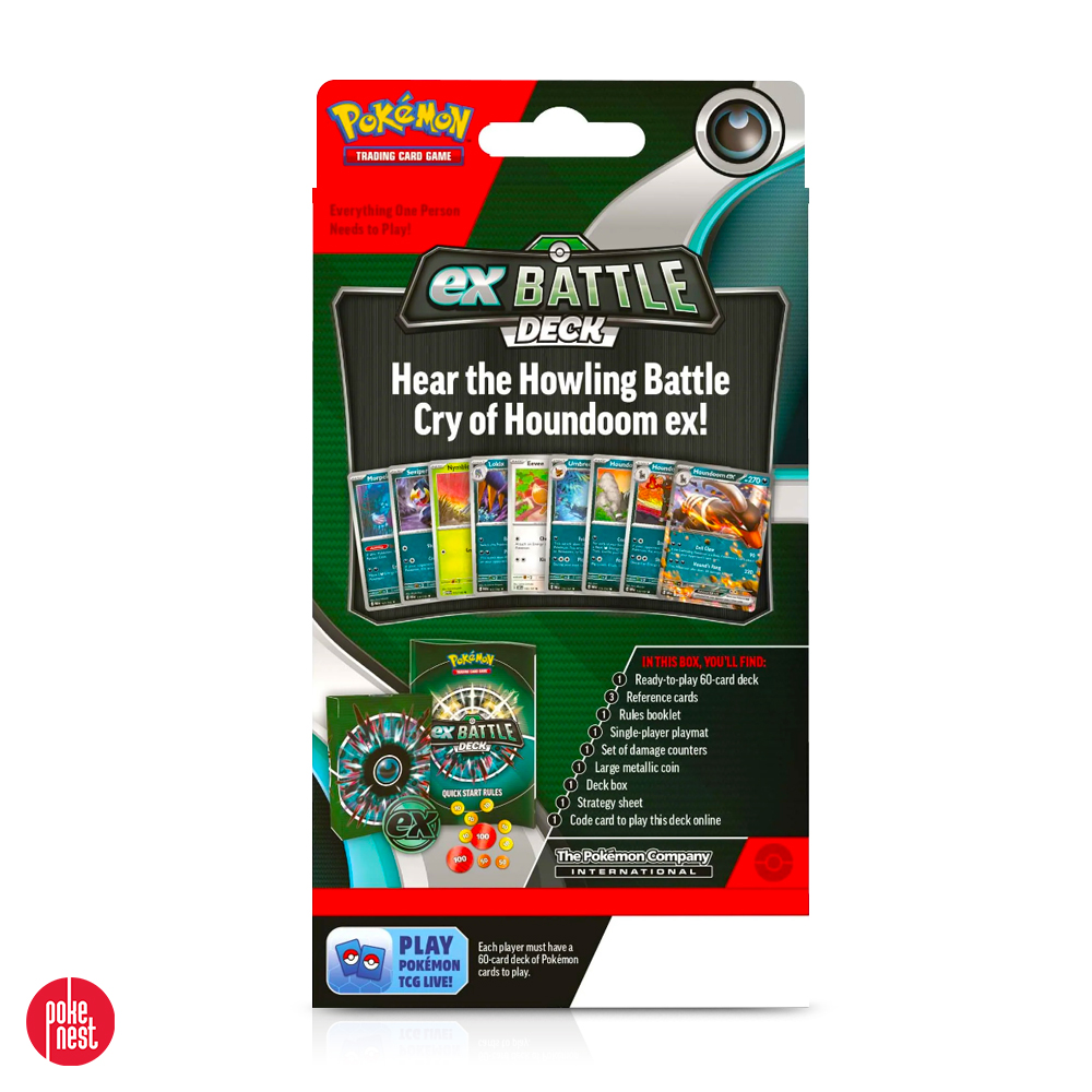 Pokémon TCG - Ex Battle Deck - Houndoom ex tył