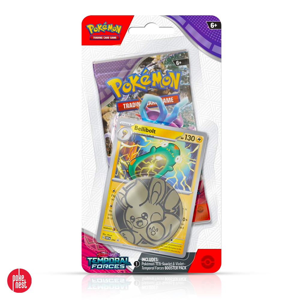 Pokémon TCG - Scarlet & Violet - Temporal Forces - Checklane Blister Box bellibolt