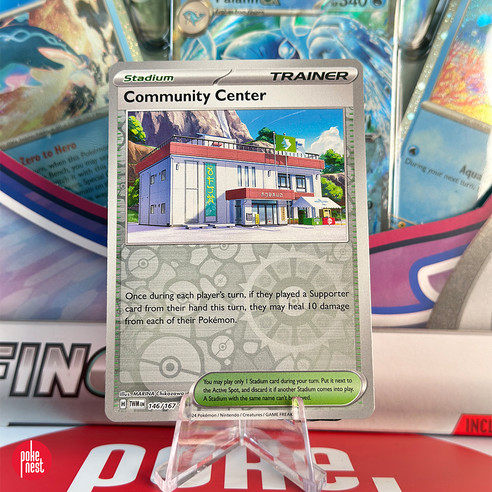 Karta Pokémon TCG: Community Center 146/167 - Twilight Masquerade (Reverse Holo)