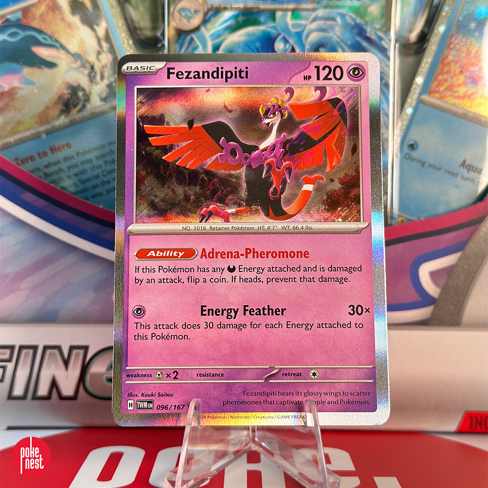 Karta Pokémon TCG: Fezandipiti 096/167 - Twilight Masquerade (Holo)