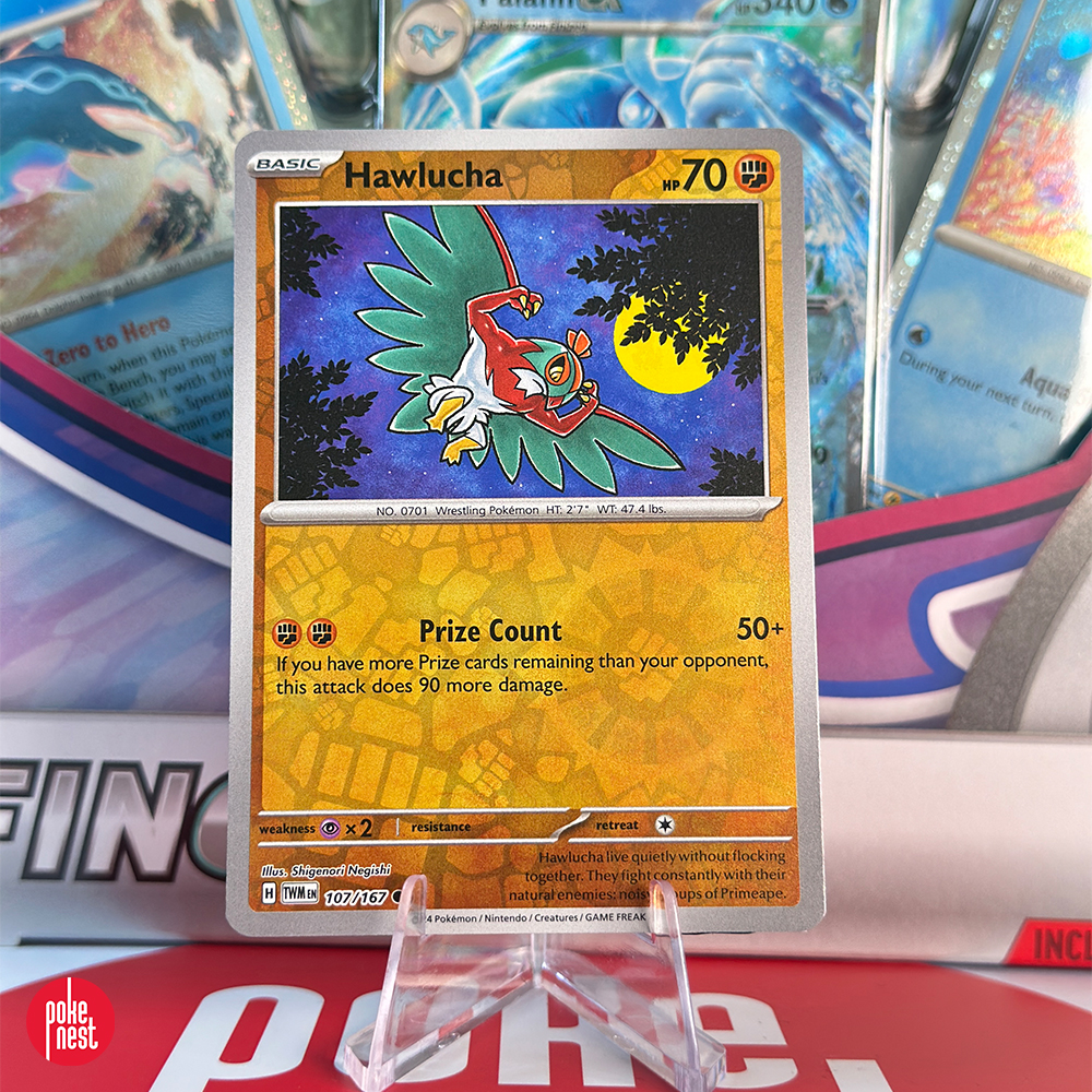 Karta Pokémon TCG: Hawlucha 107/167 - Twilight Masquerade (Reverse Holo)