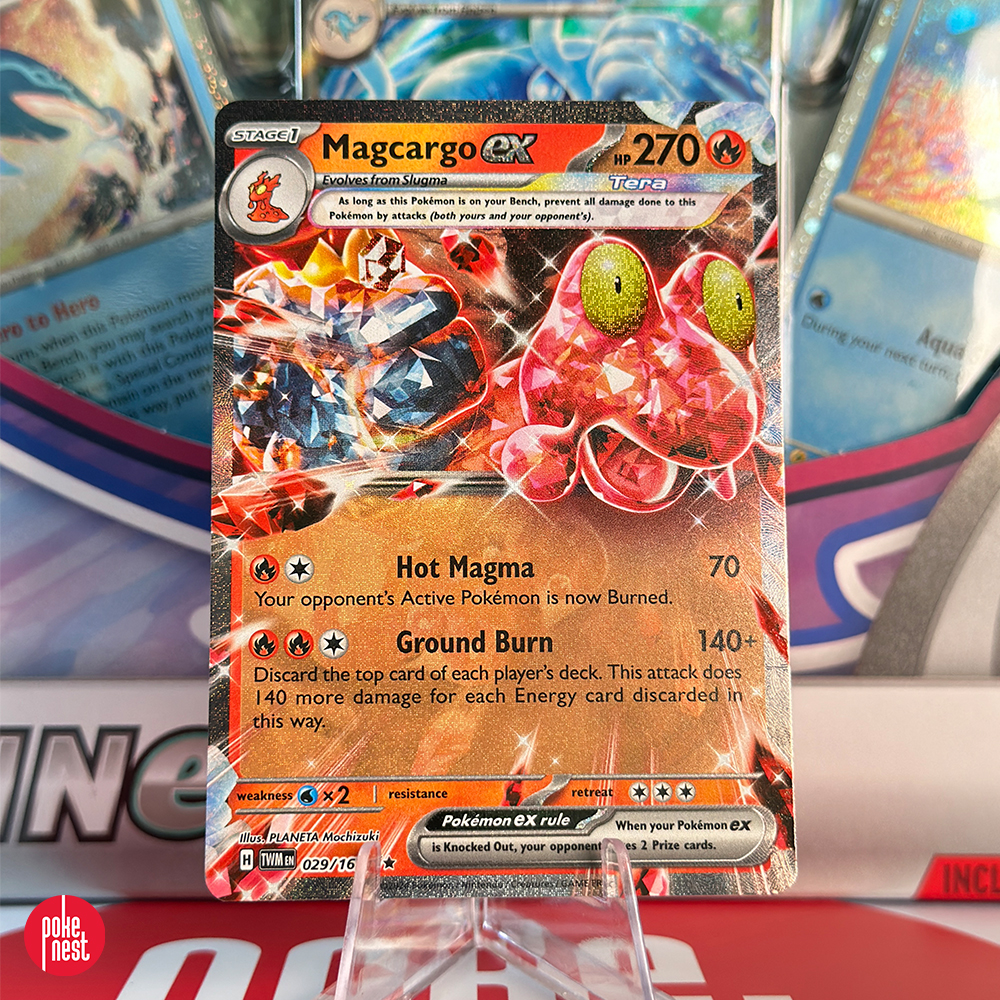 Karta Pokémon TCG: Magcargo ex 028/167 - Twilight Masquerade