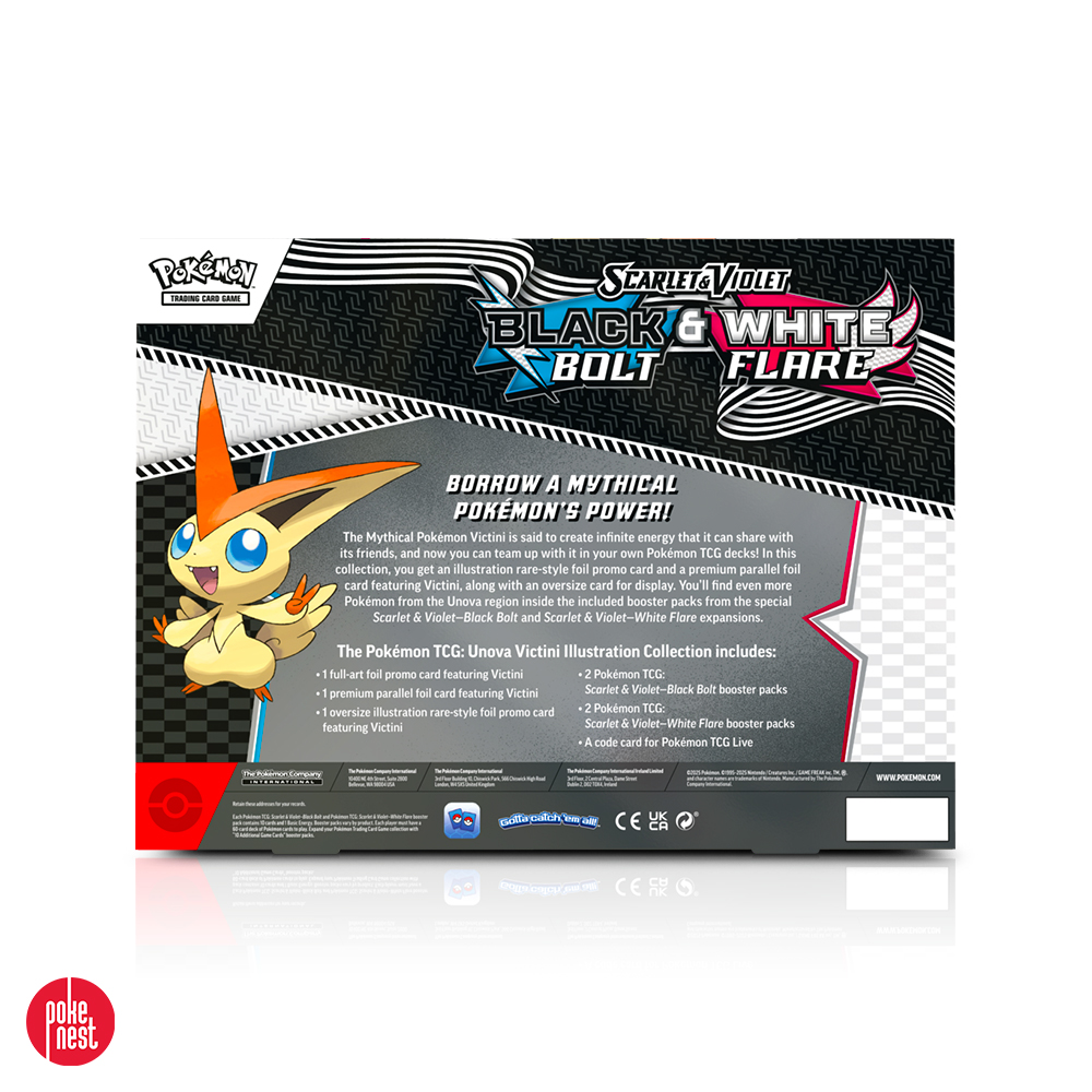 Pokémon TCG- Black Bolt & White Flare - Unova Victini Illustration Collection 3