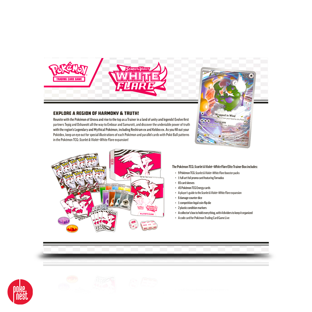 Pokémon TCG- Scarlet & Violet - White Flare - ETB - Reshiram 4