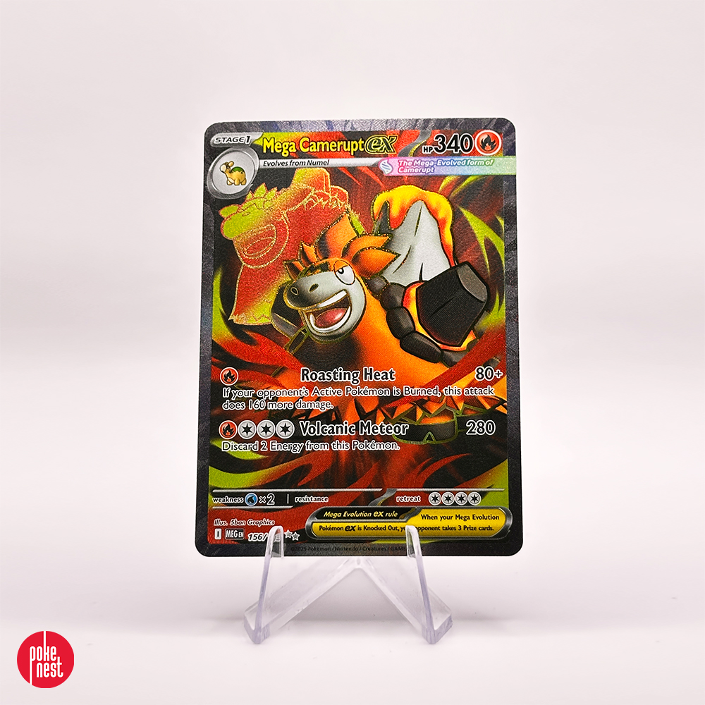Karta Pokémon TCG: Mega Camerupt 156/132 - Mega Evolution (Ultra Rare)