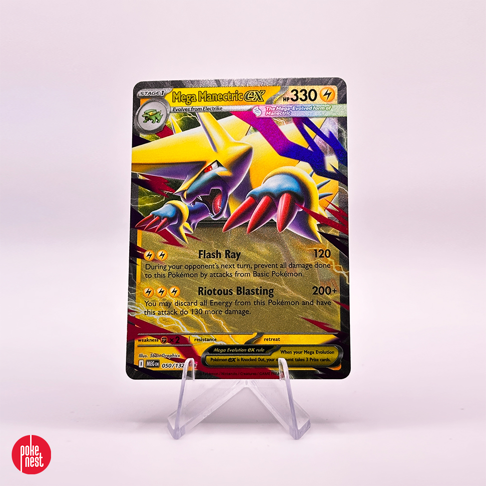 Karta Pokémon TCG: Mega Manectric 050/132 - Mega Evolution (Double Rare)