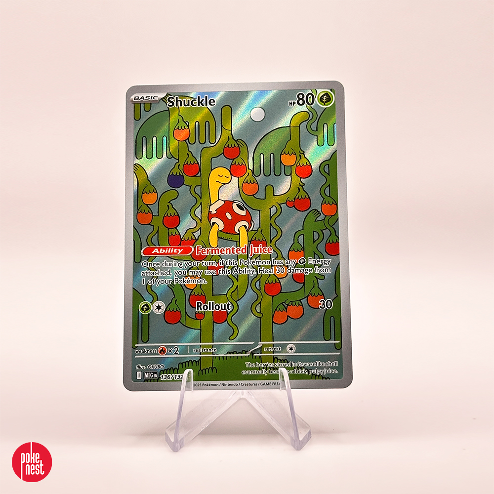 Karta Pokémon TCG: Shuckle 136/132 - Mega Evolution (Shiny Rare)